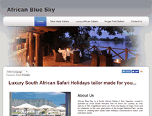 Tablet Screenshot of africanbluesky.co.za